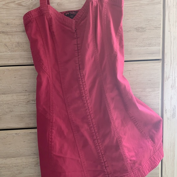 🍭 Betsy Johnson | Pink Jean Dress - Picture 2 of 5